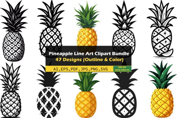 47 Pineapple Clipart Bundle: A Designer's Real-Use Review