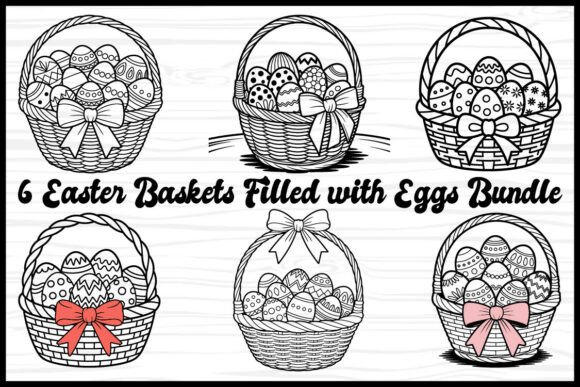 6 Easter Baskets Bundle: Graphics & Illustrations Review