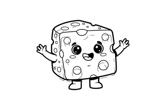 Cute Cheese Cube Happy Graphics & Illustrations Review