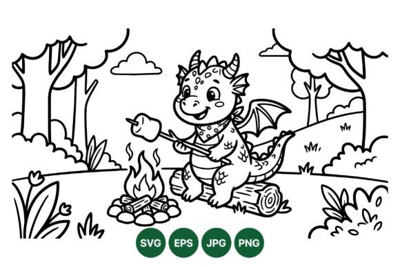 Cute Dragon Camping Svg Design: Embroidery Design Review