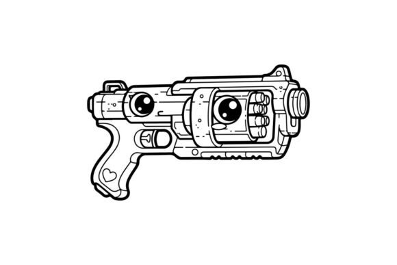 Handgun Weapon Firearm Pistol Gun Vector: Crafts Graphics