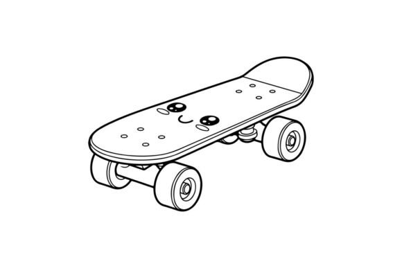 Skateboard Flat Design Vector Illustrations & Graphics